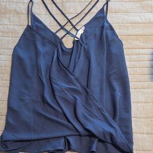 Elegant Navy Blue Women's Top